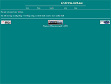 Tablet Screenshot of andrew.net.au
